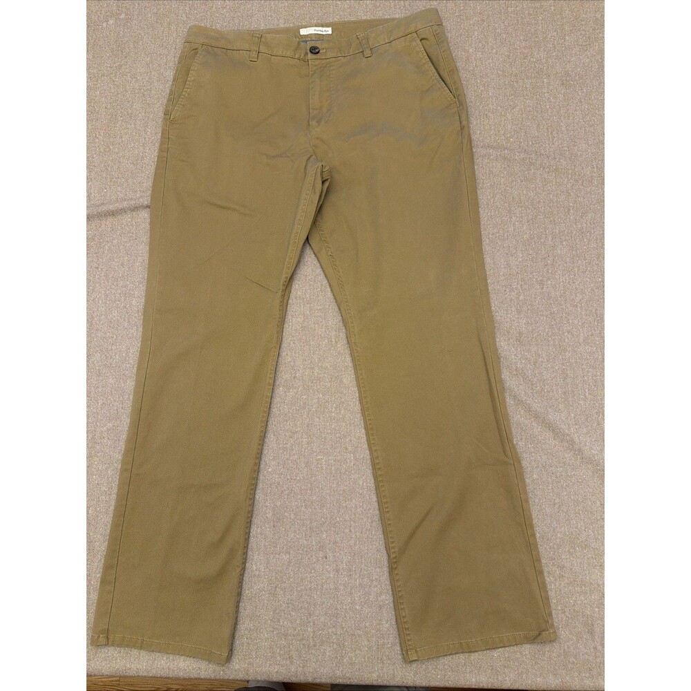 Hawker Rye Mens Chino Pants Size 36x32 Khaki Relaxed Fit Stretch Mid Rise